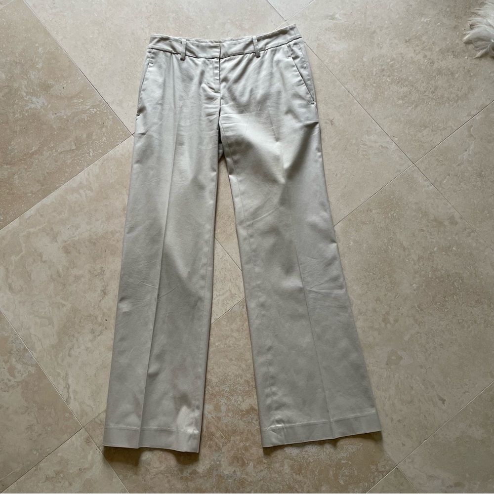 Ann Taylor Loft Cream Trousers. Free shipping